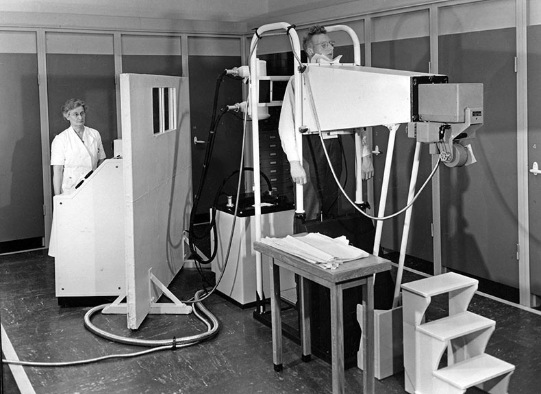 photo depicting tuberculosis scans on the population of Eindhoven