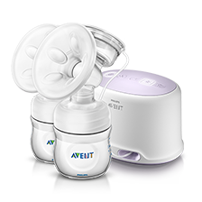 Extractor de leche el&eacute;ctrico doble Comfort y tetinas Philips Avent